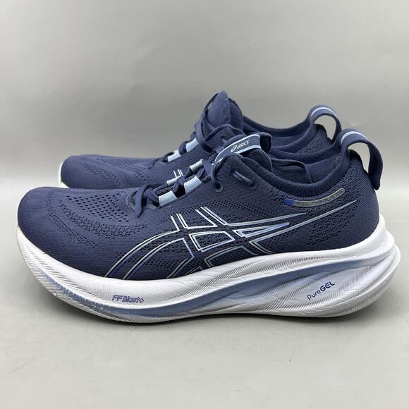 Asics Gel Nimbus 26 Running Shoes Women Size 9 Blue FF Blast+ PureGEL Sneakers - Picture 3 of 10